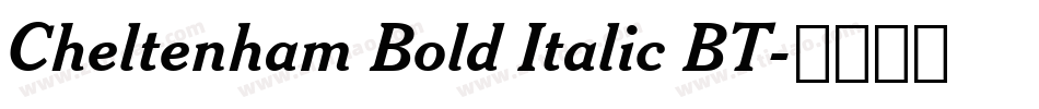 Cheltenham Bold Italic BT字体转换